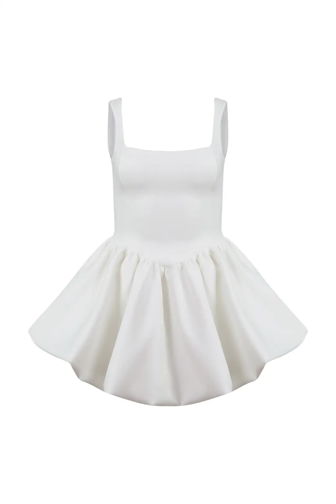 Paros Balloon Skirt Short Dress