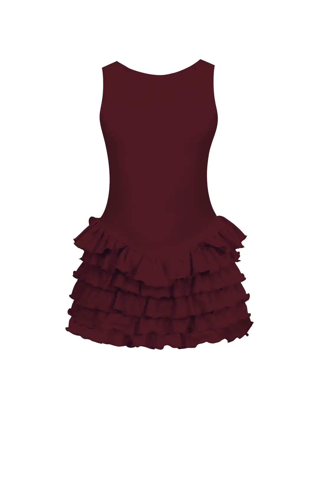 Sardinia Halter Neck Ruffle Romper Dress - 5