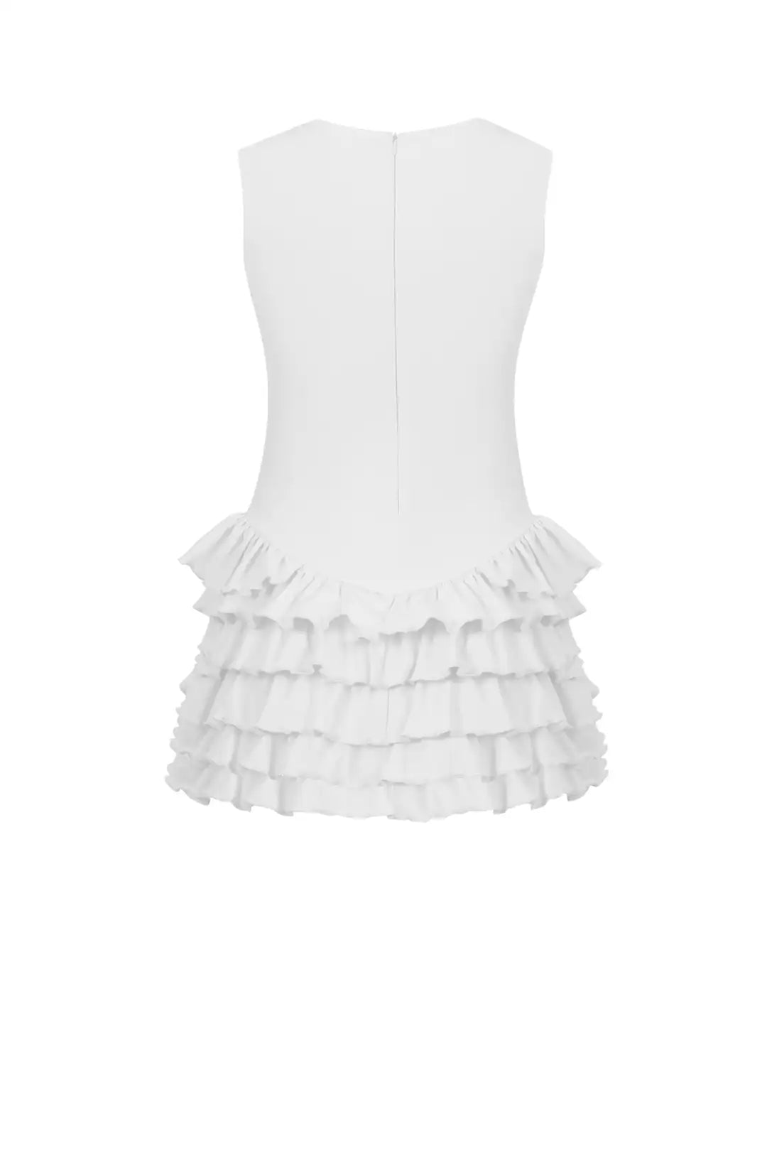 Sardinia Halter Neck Ruffle Romper Dress - 10
