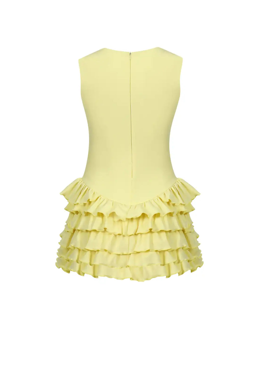 Sardinia Halter Neck Ruffle Romper Dress - 2