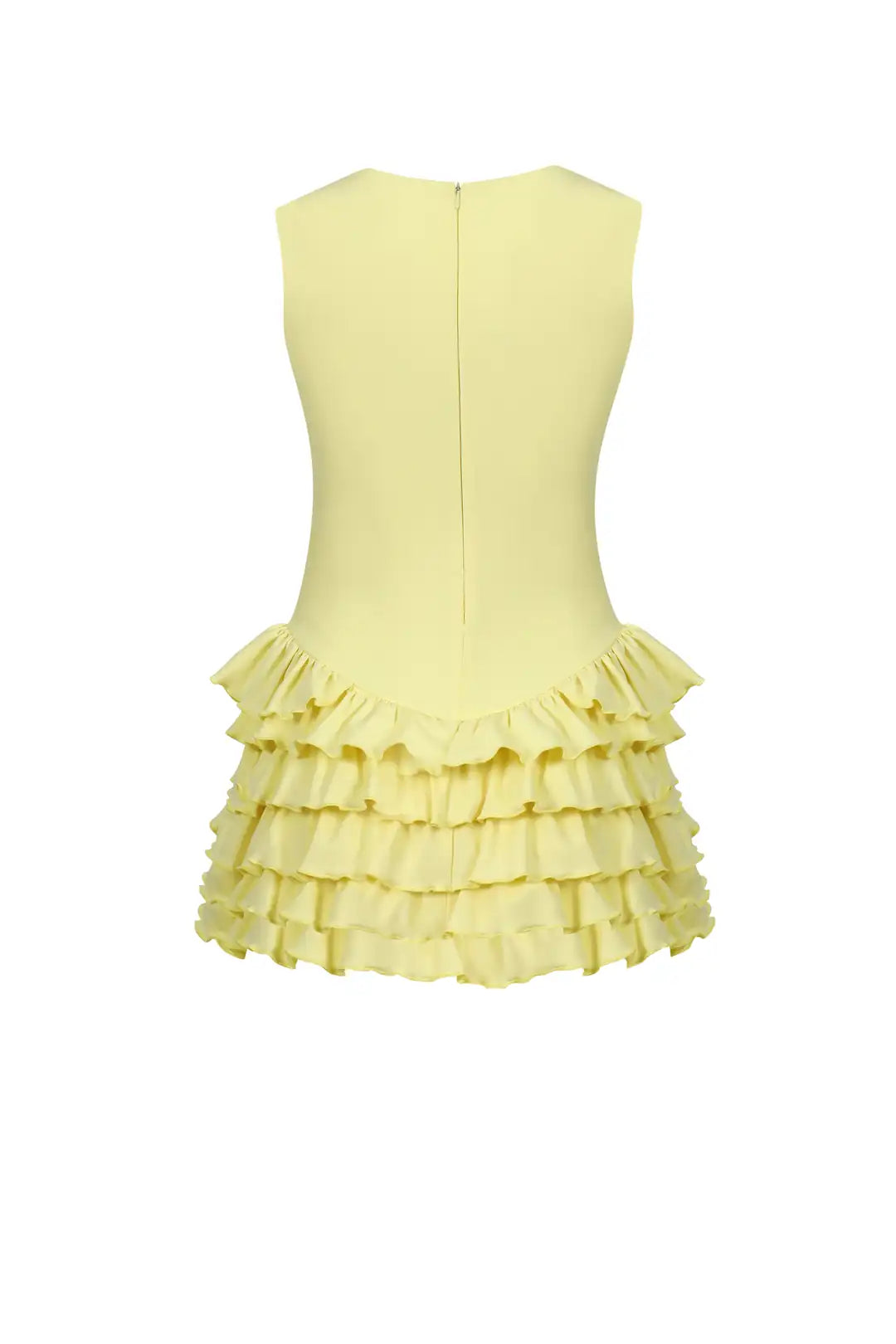 Sardinia Halter Neck Ruffle Romper Dress - 2