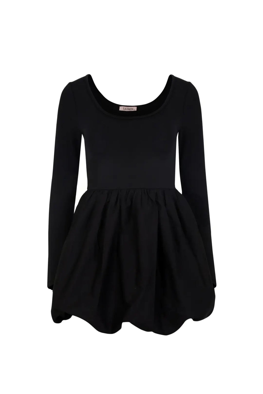 Valera Black Balloon Dress