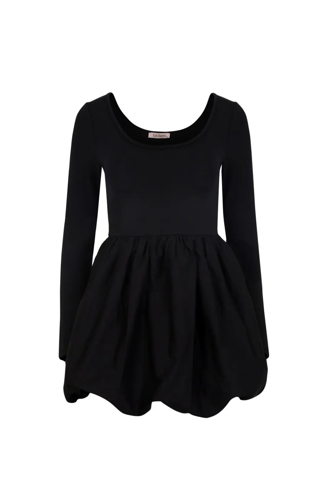 Valera Black Balloon Dress