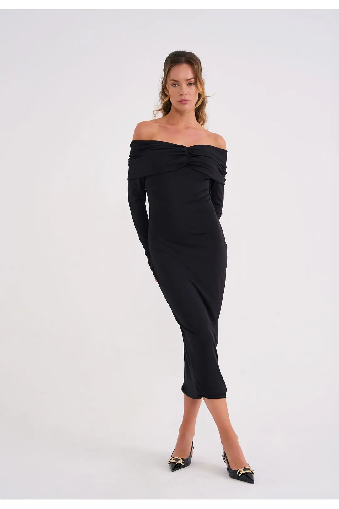 Bellagio Off-Shoulder Jersey Dress - 6