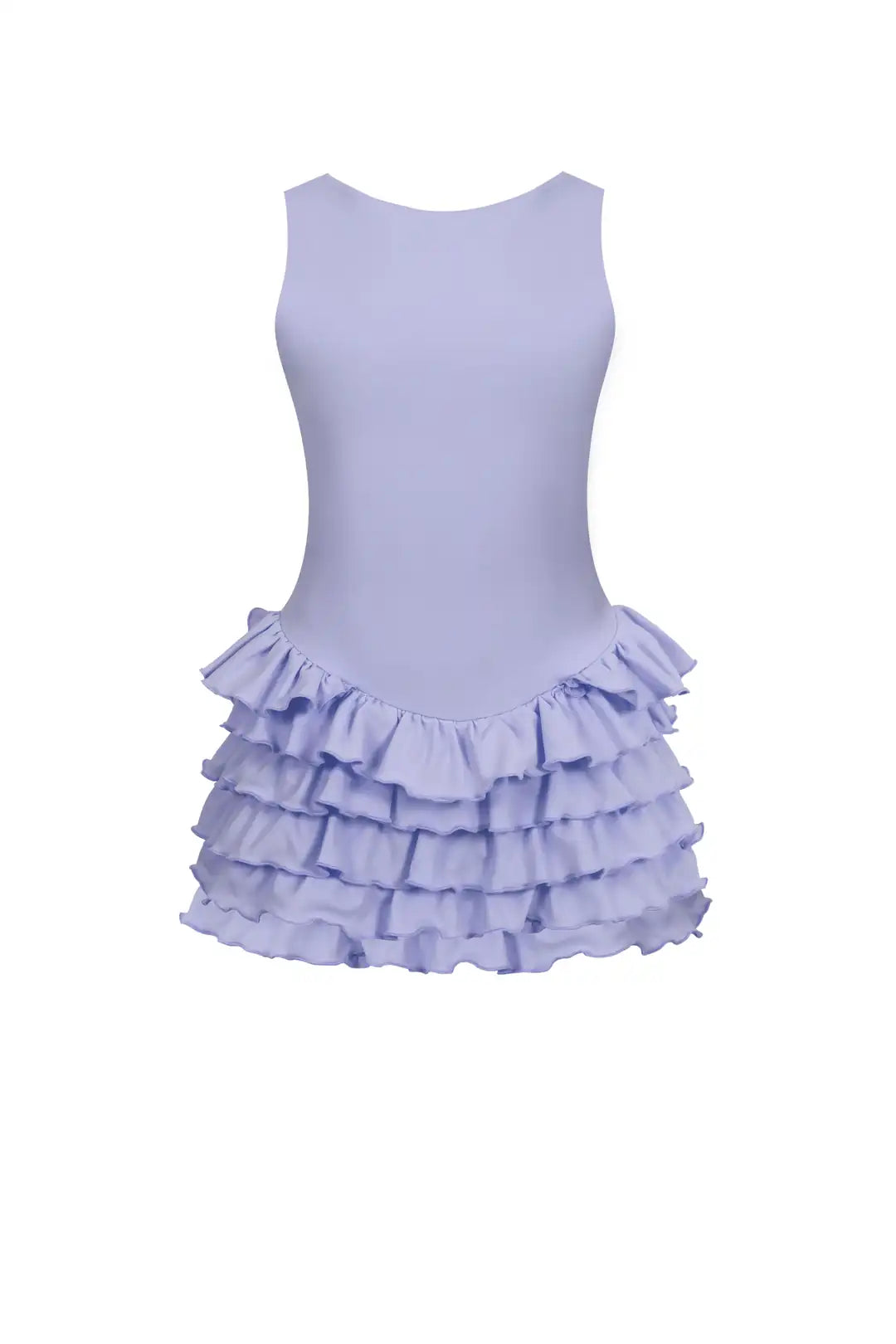 Sardinia Halter Neck Ruffle Romper Dress - 3