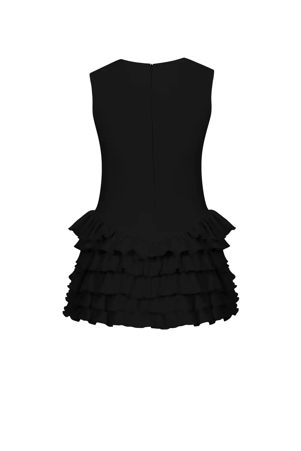Sardinia Halter Neck Ruffle Romper Dress - 14