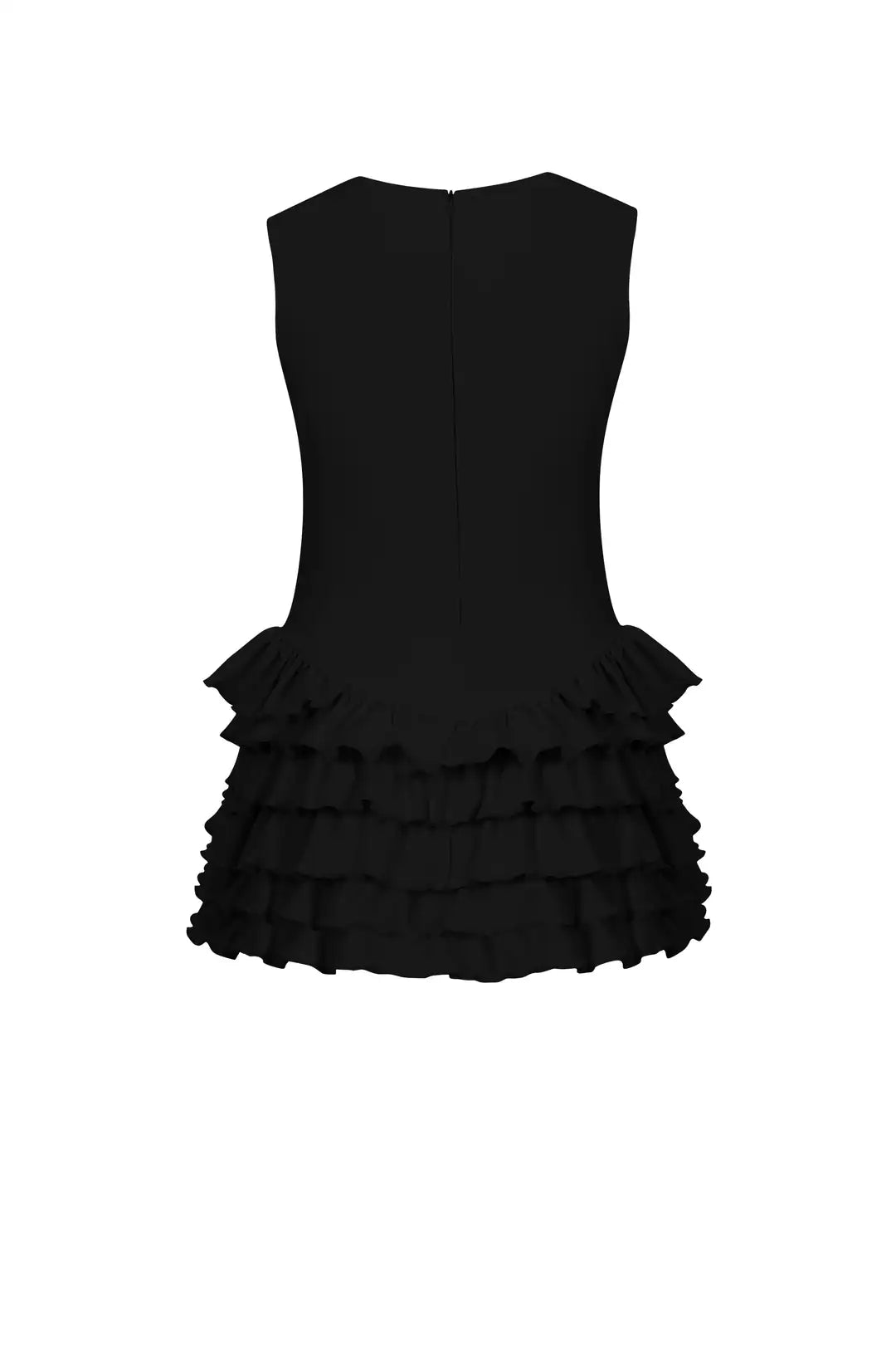 Sardinia Halter Neck Ruffle Romper Dress - 14