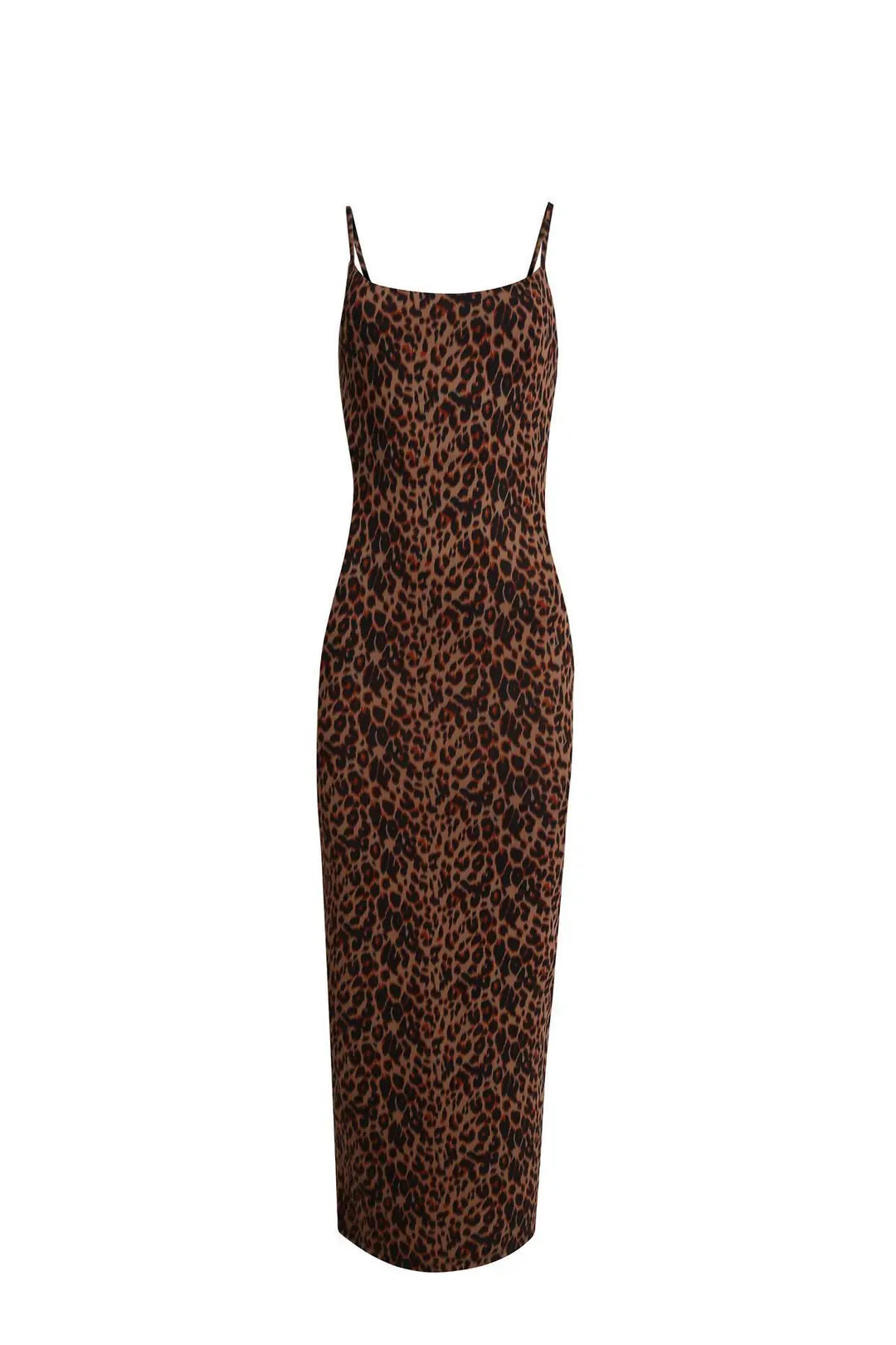 Genova Soft Touch Shaping Leopard Print Strappy Dress