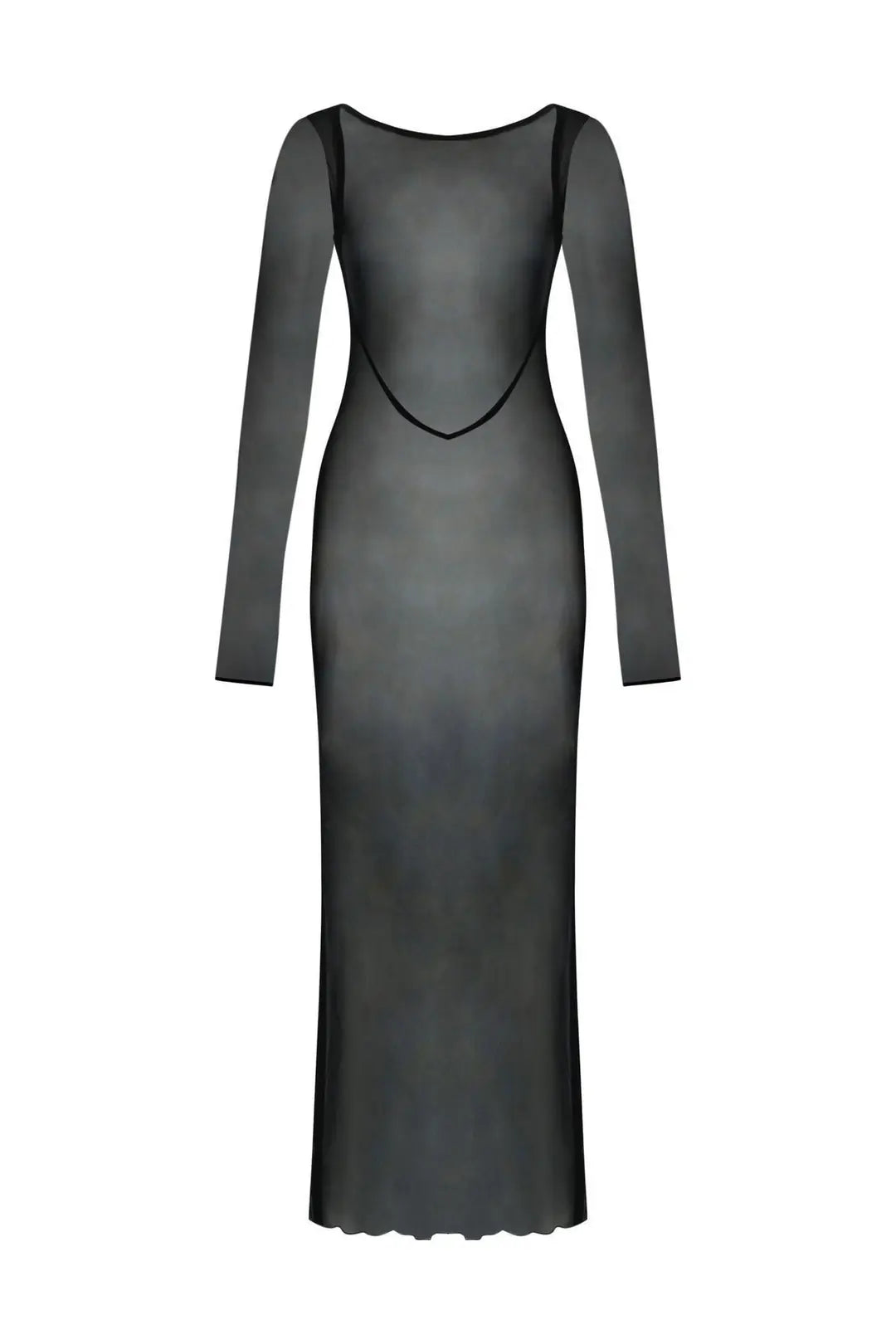 Ibiza Open-Back Sheer Tulle Dress - 2