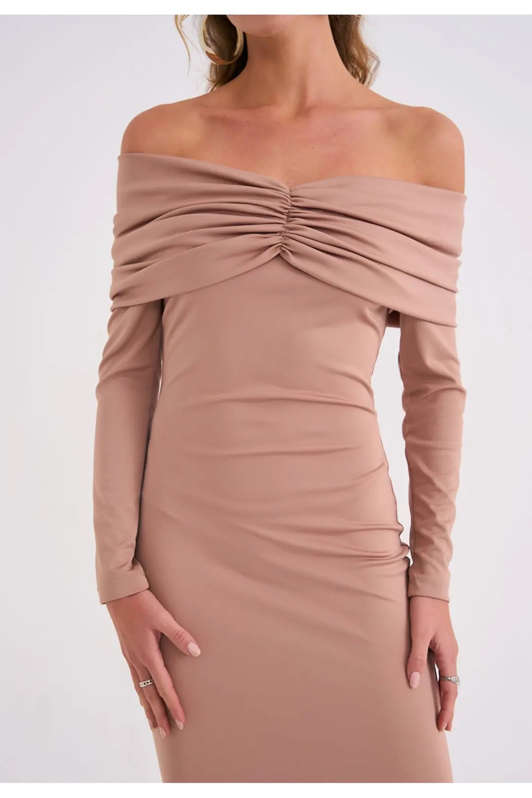 Bellagio Off-Shoulder Jersey Dress - 10
