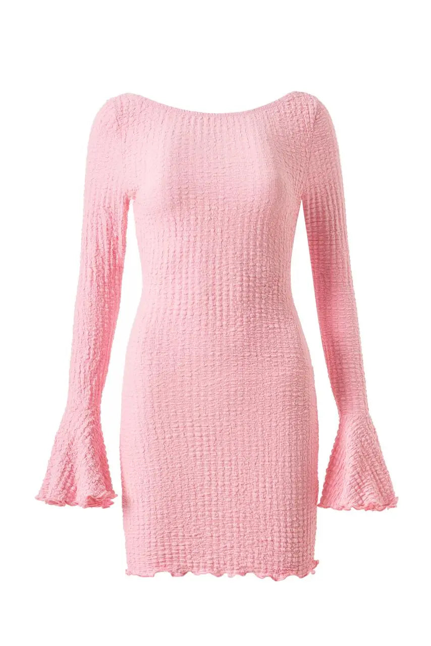 Fleur Open-Back Mini Dress