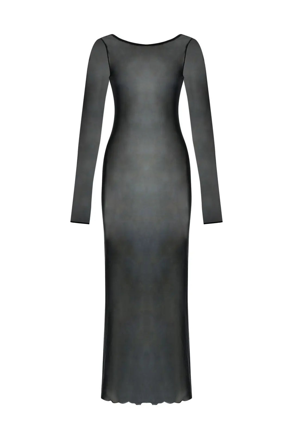 Ibiza Open-Back Sheer Tulle Dress