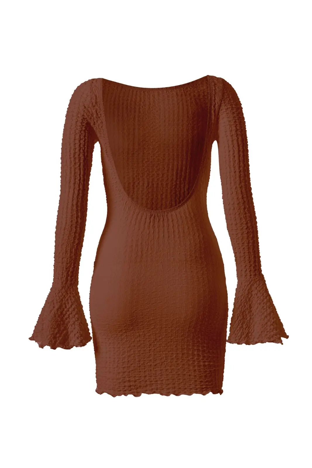 La Posedo Open-Back Long Sleeve Dress - 5