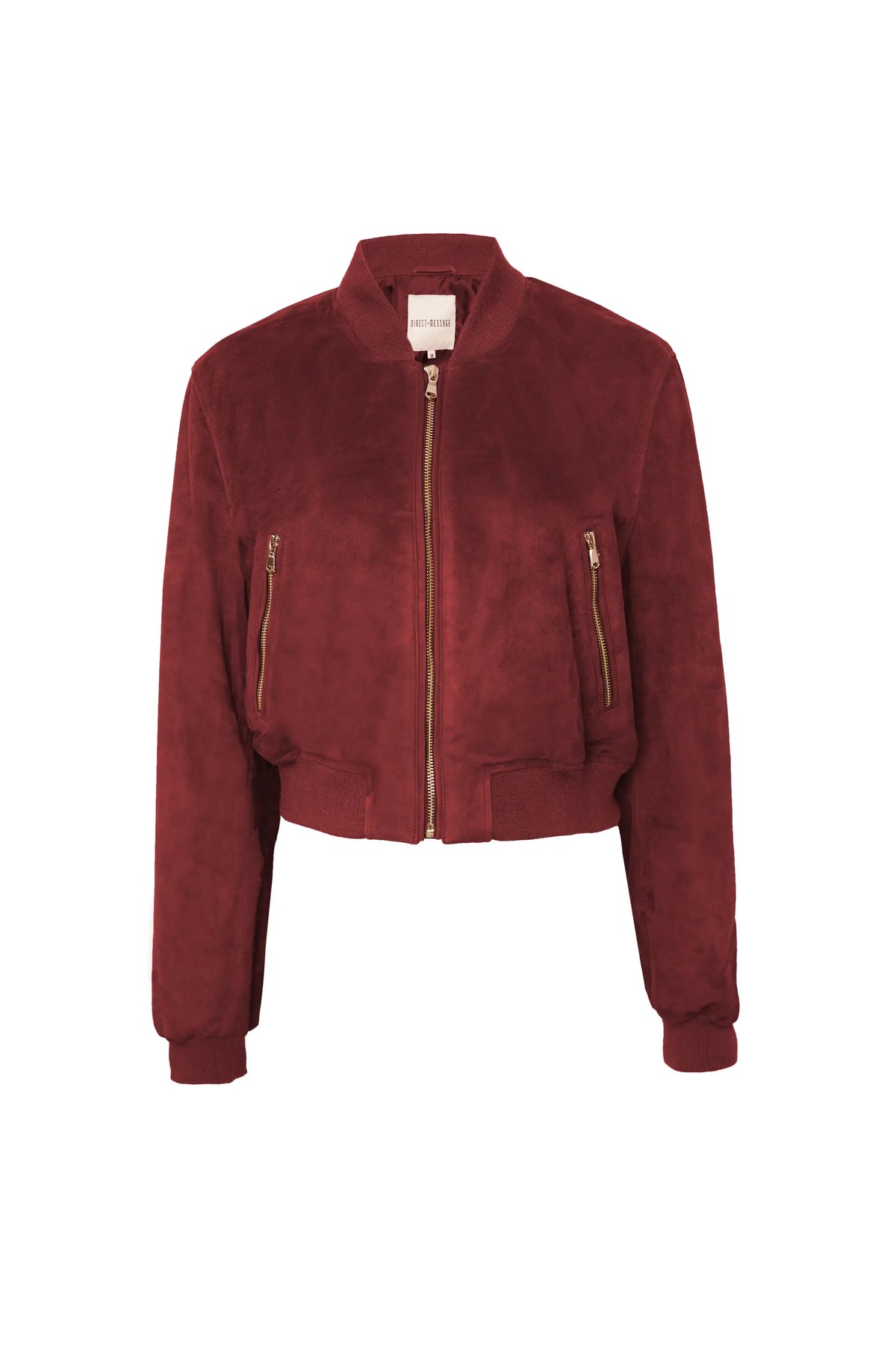 Rosa Suede Bomber Jacket