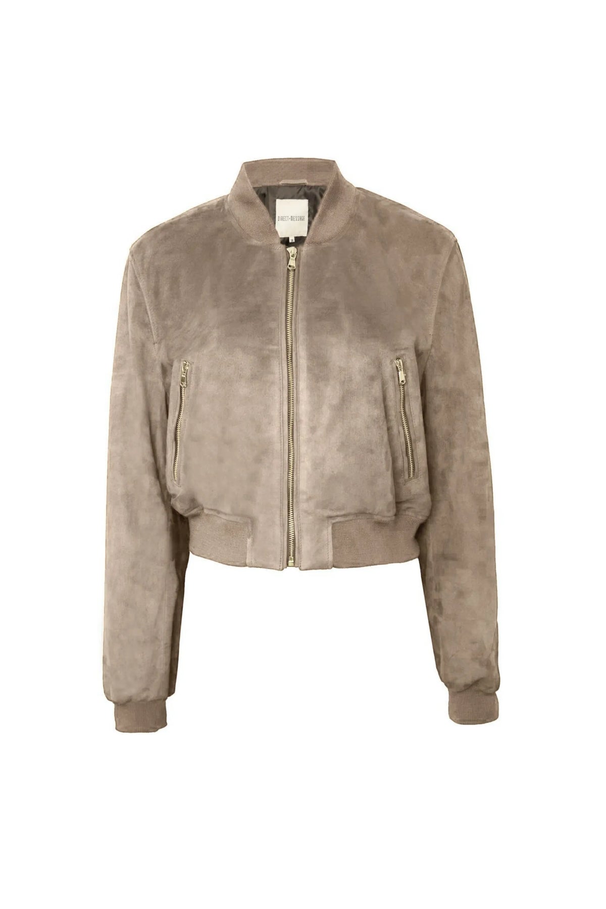 Rosa Suede Bomber Jacket