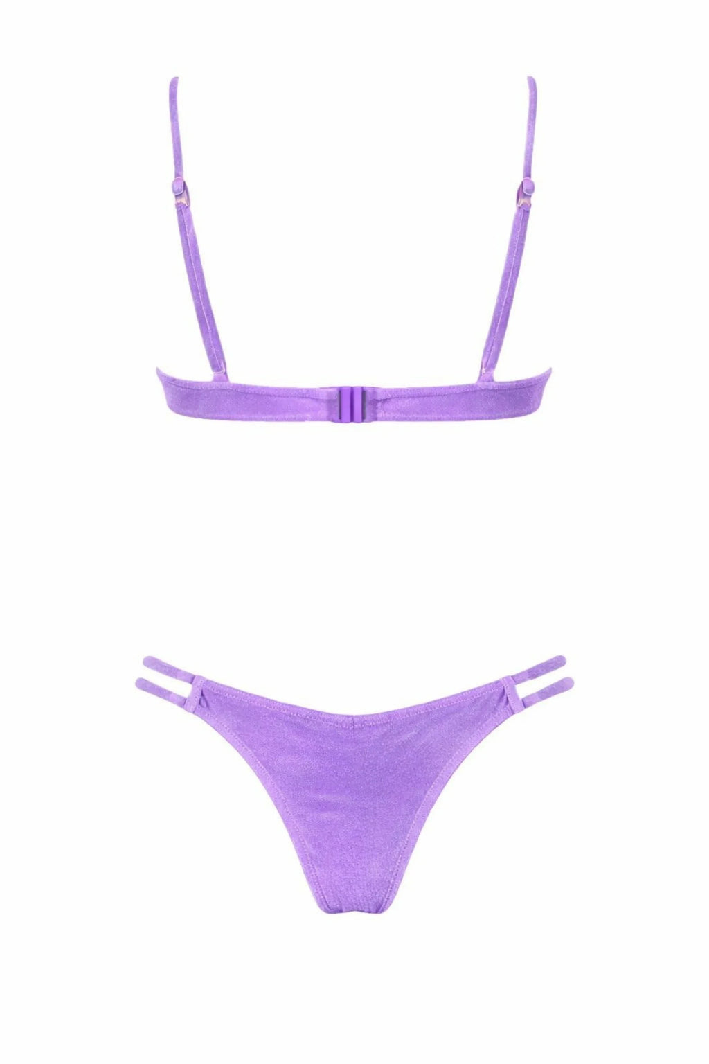 Velora Velvet Bikini In Lilac