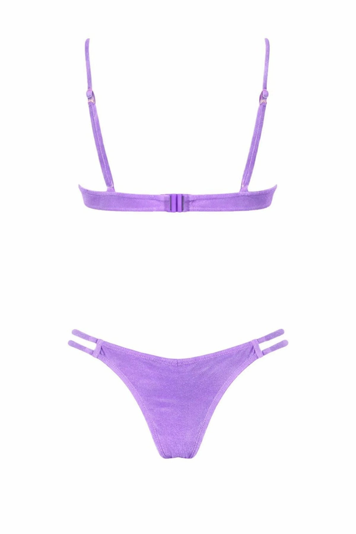 Velora Velvet Bikini In Lilac