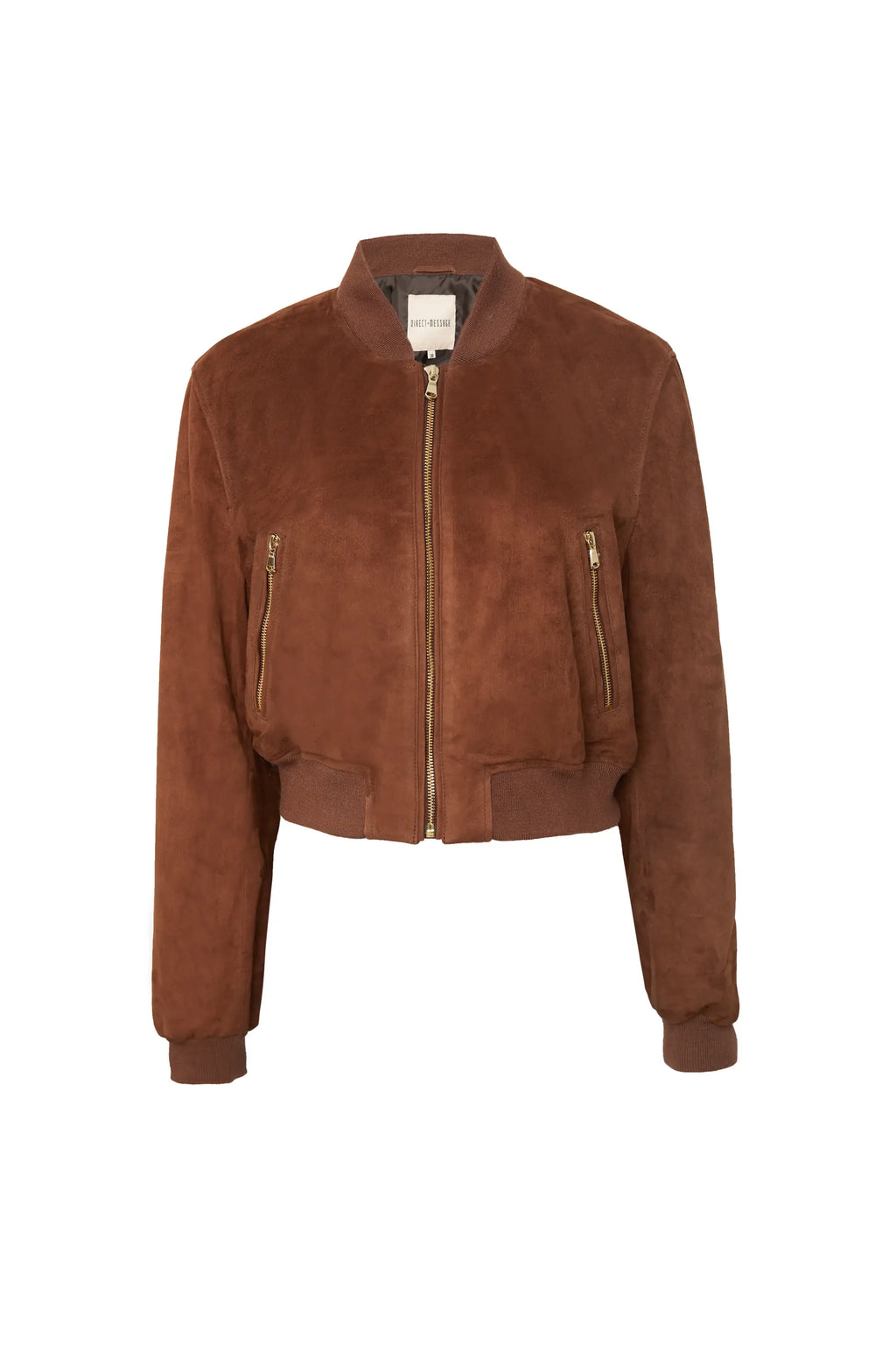 Rosa Suede Bomber Jacket