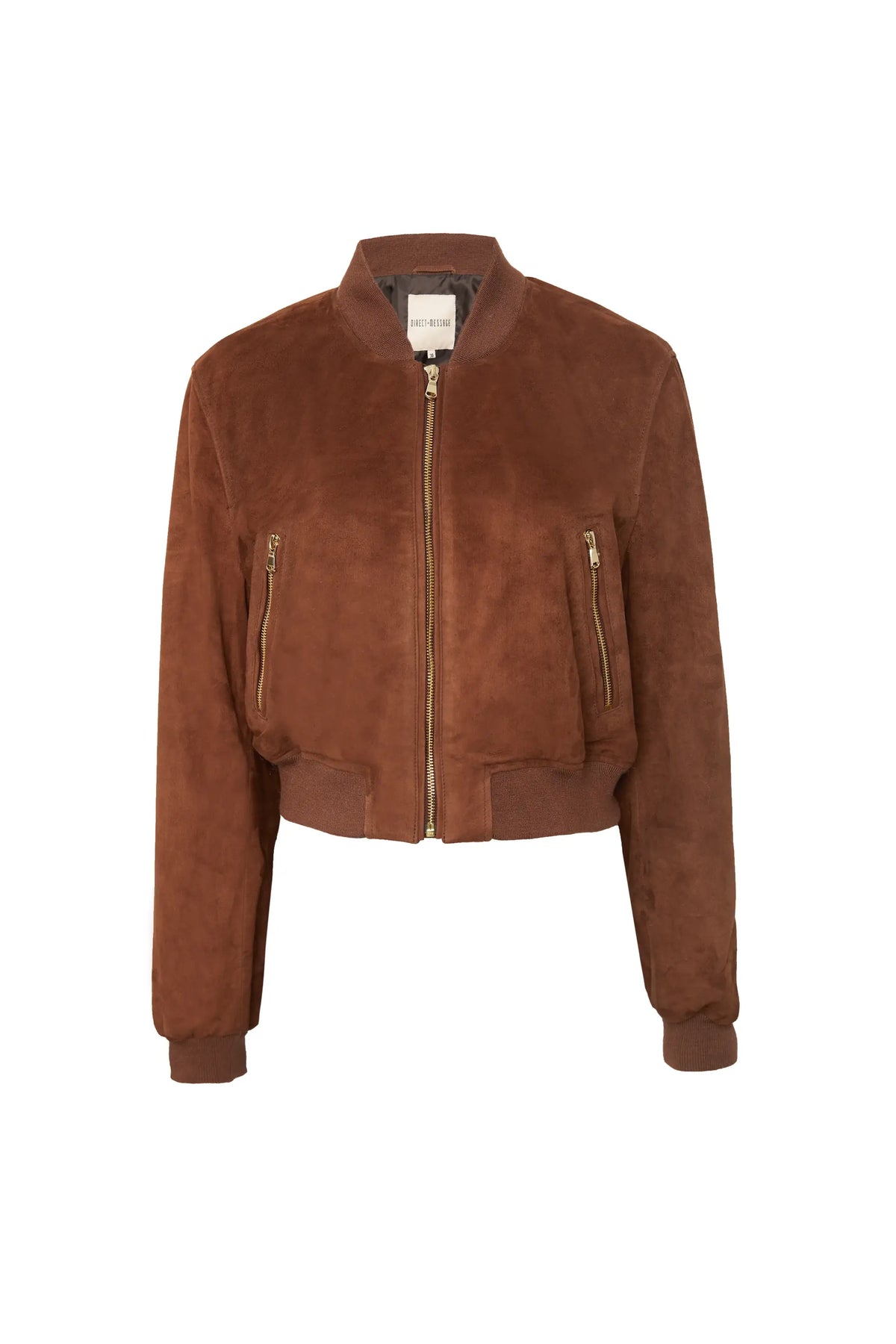 Rosa Suede Bomber Jacket
