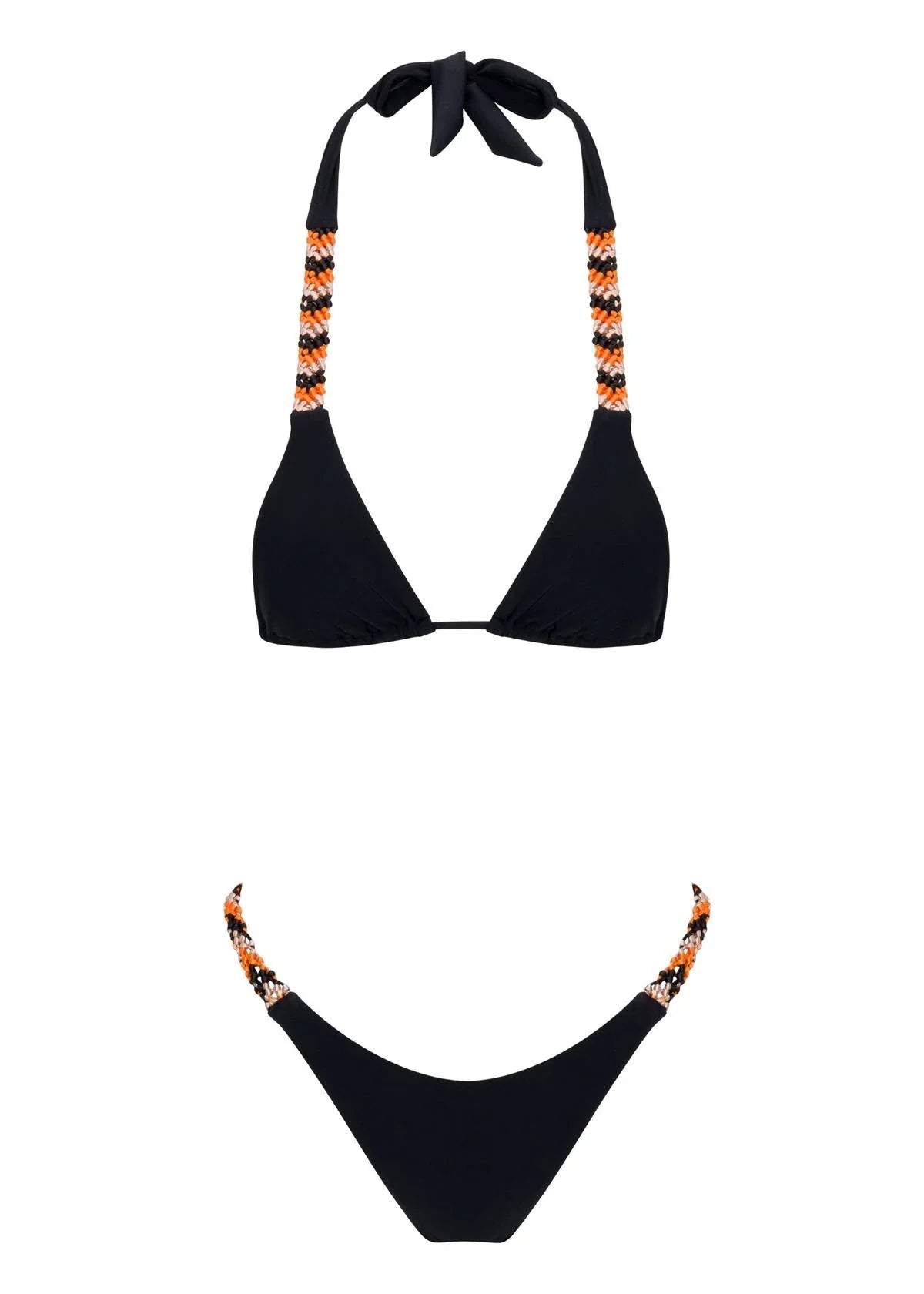 Endless Hand-Embroidered Bikini In Black