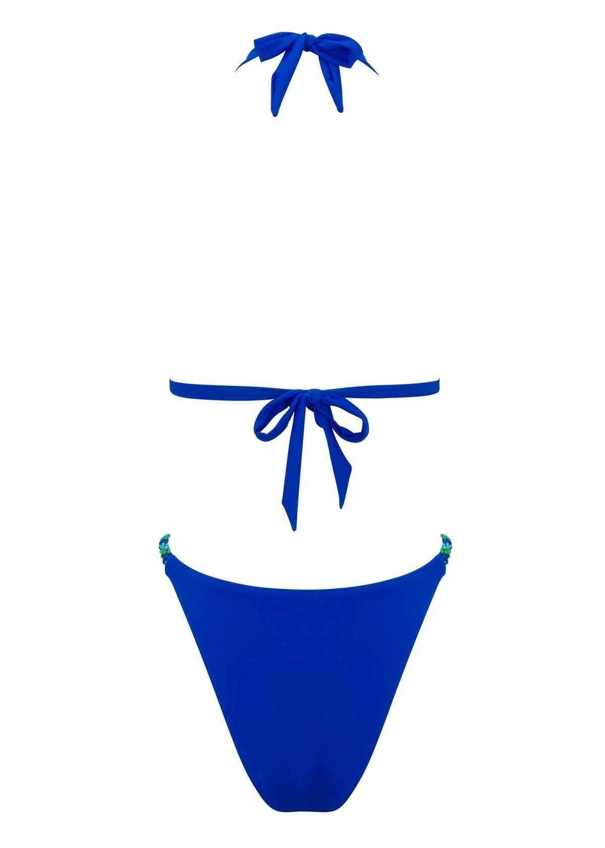Endless Hand-Embroidered Bikini In Cobalt Reef