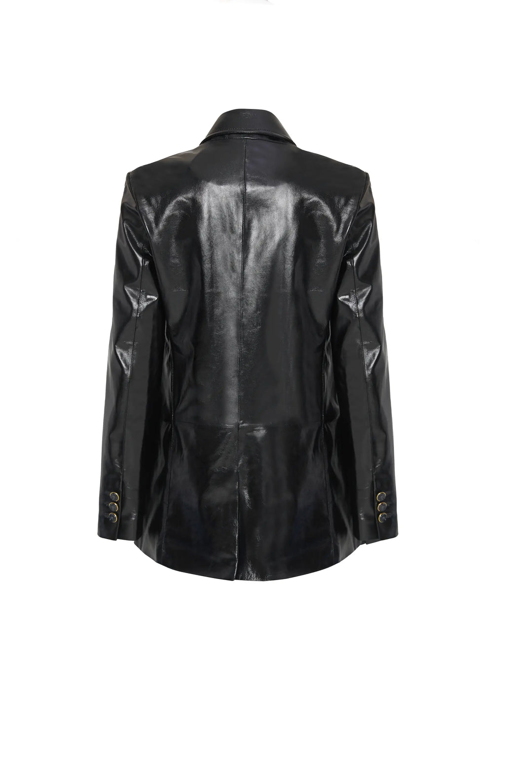 Benetta Double Breasted Leather Jacket