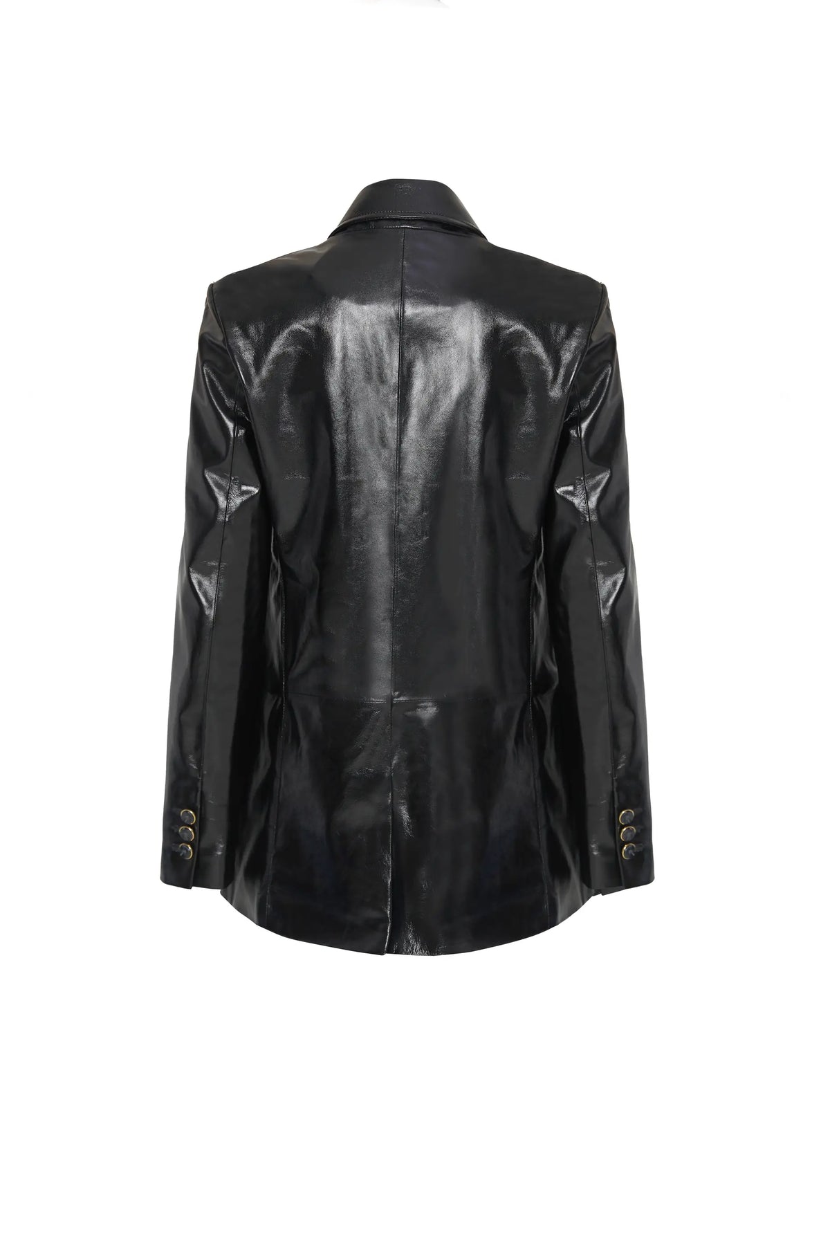 Benetta Double Breasted Leather Jacket