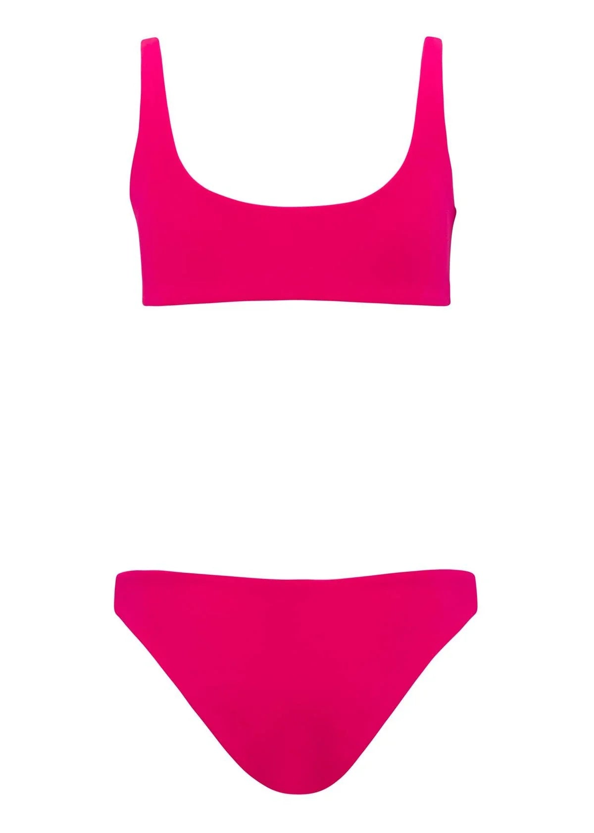 Vivid Scuba Bikini In Fuchsia Colourblock