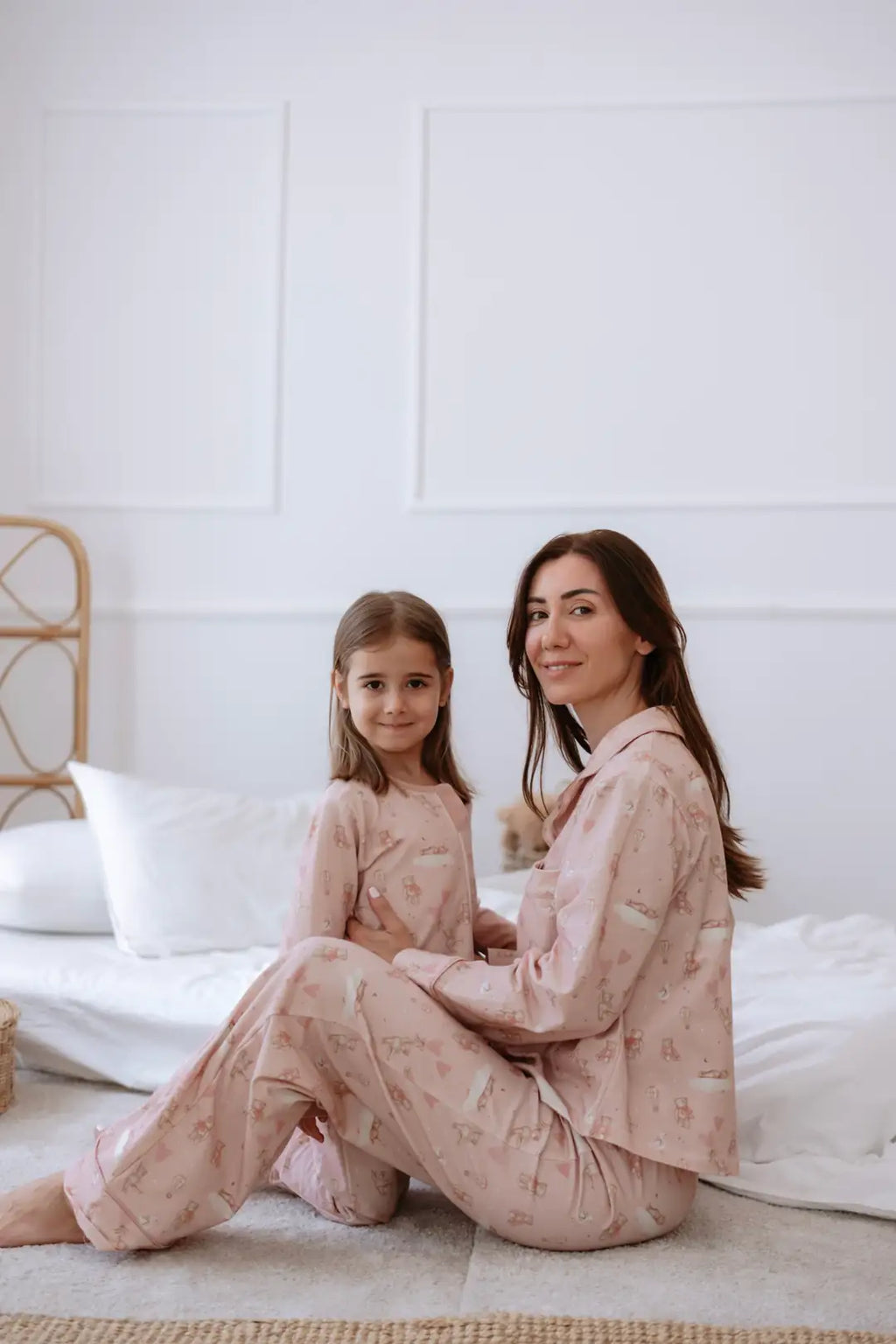 Mama & Me Pyjama & Sleeping Bag Set - Pink Teddy