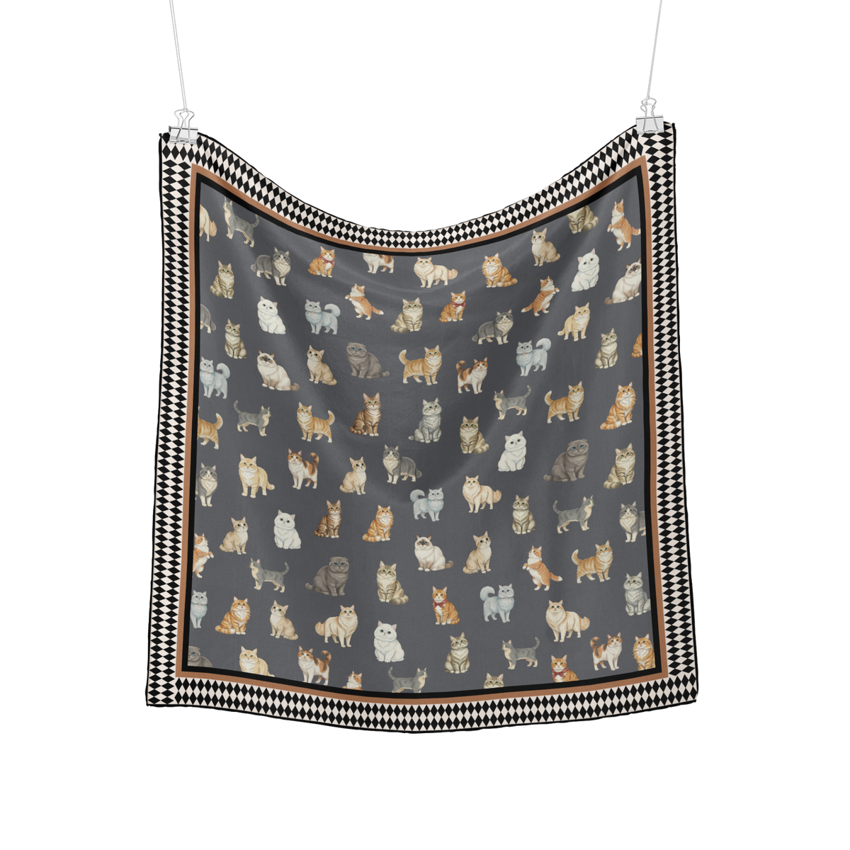 Kitty Behlul Silk Scarf - 110x110 cm
