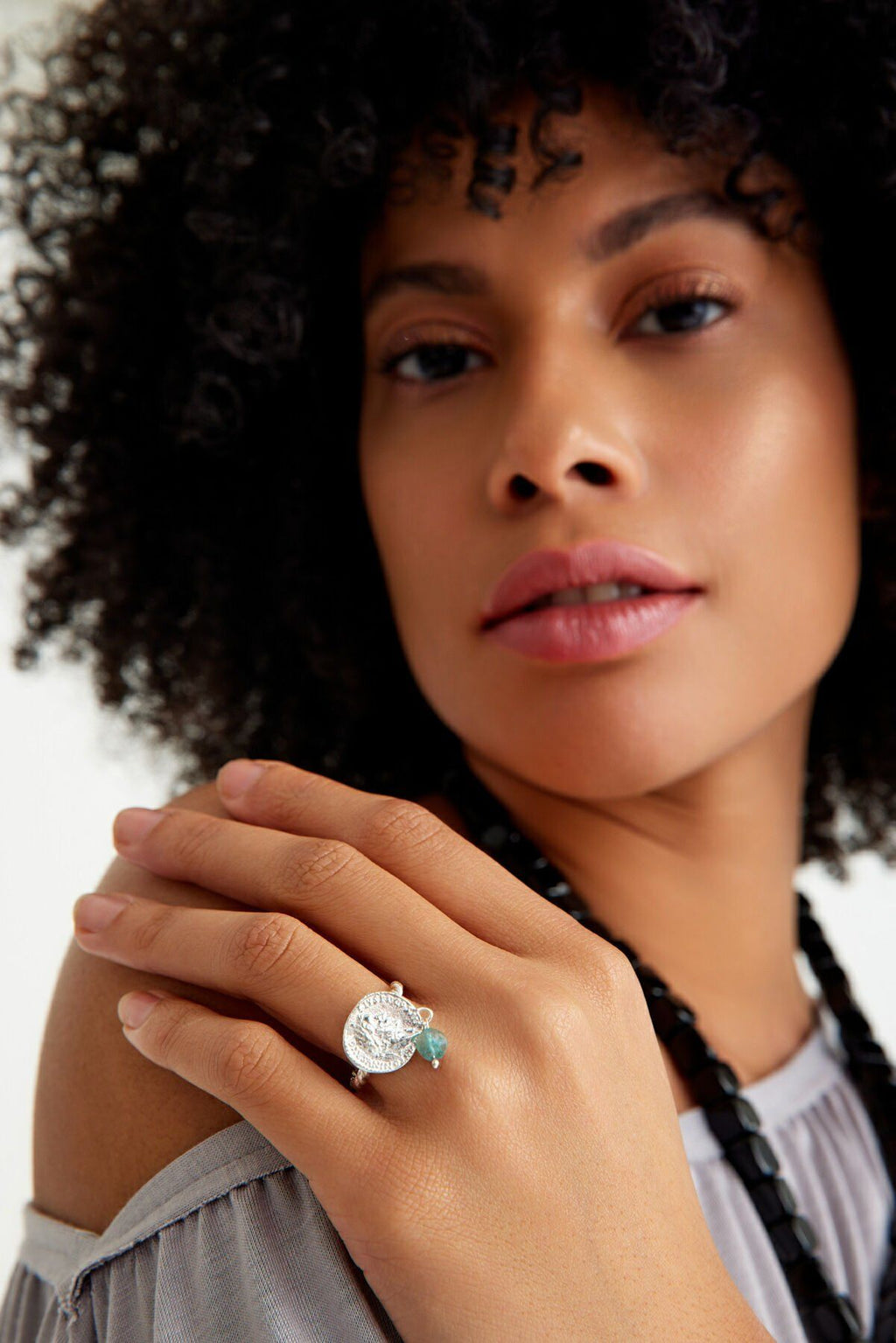 Agustus Azure Silver Ring