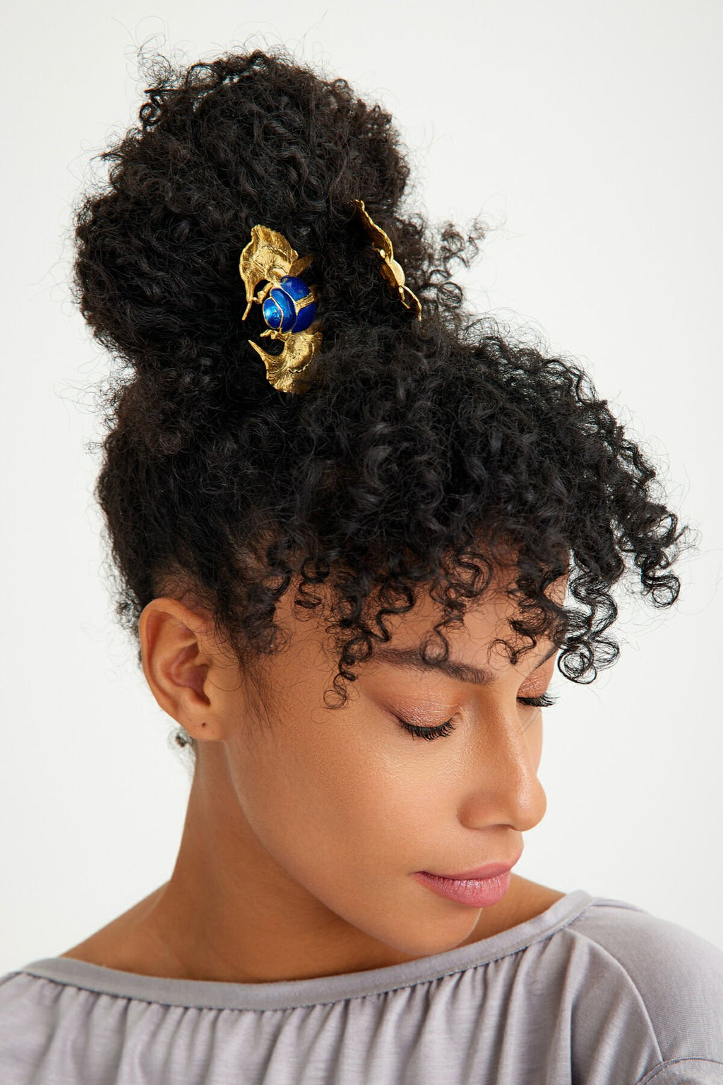 Khepera Blue Hair Clip