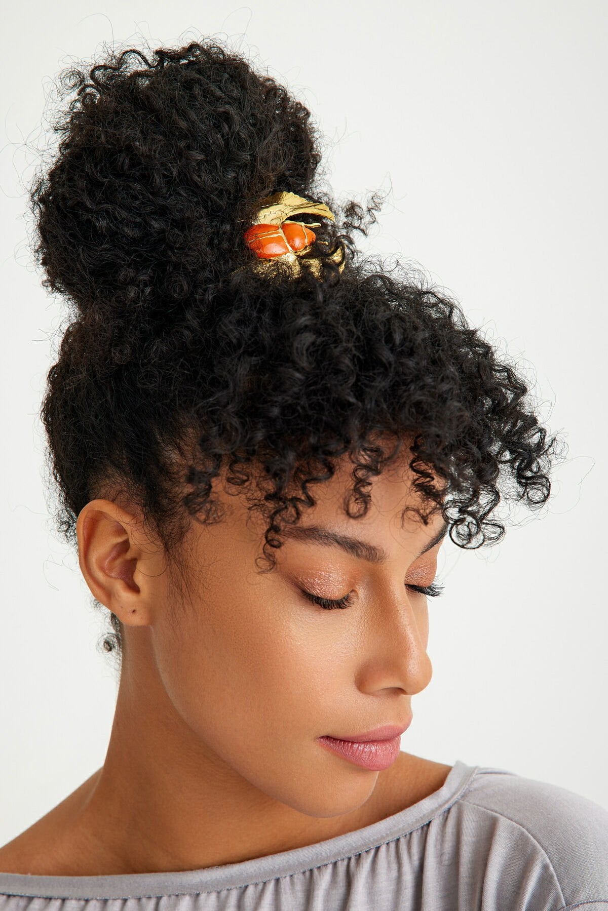 Khepera Orange Hair Clip