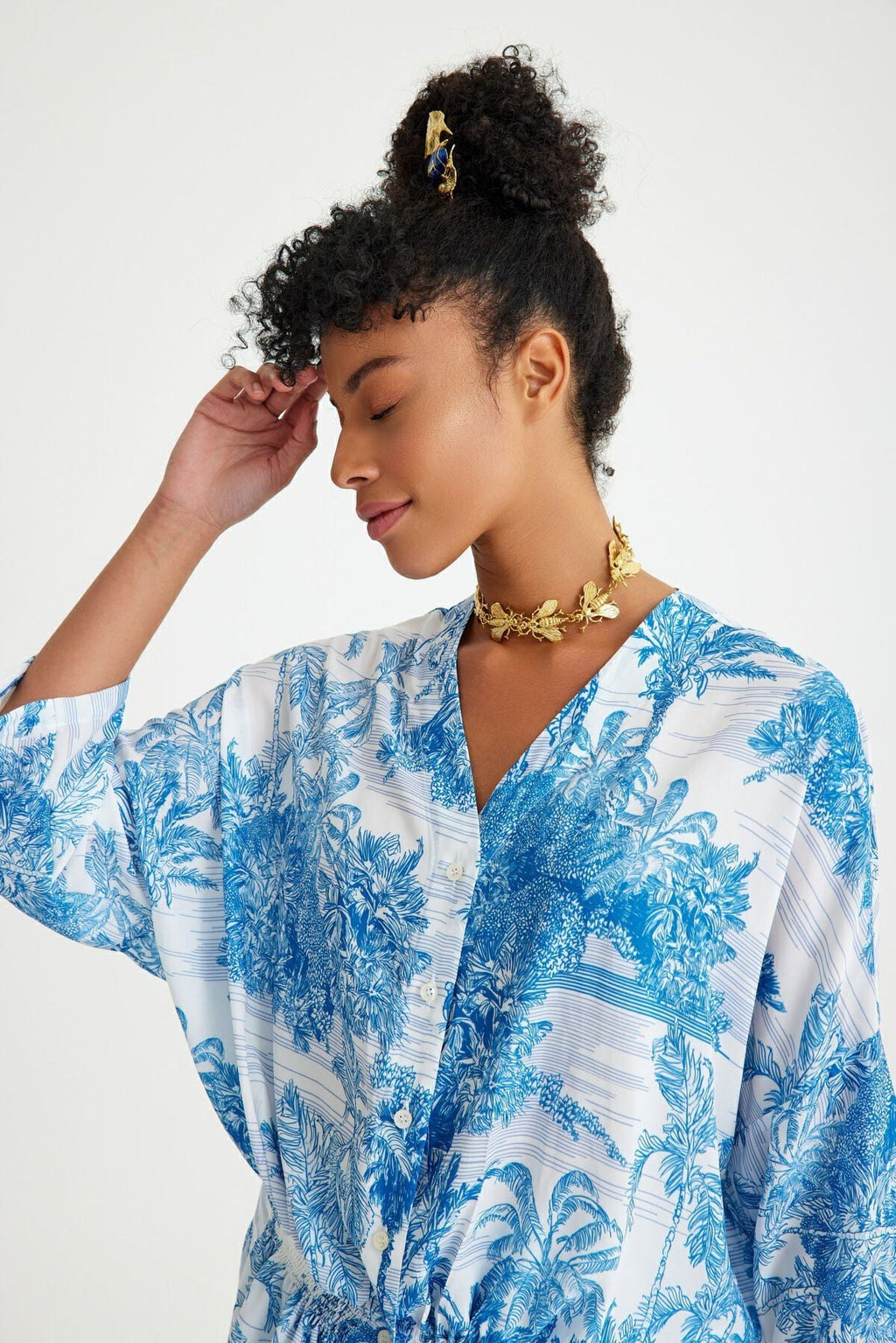 Toile de Jouy Azure Top