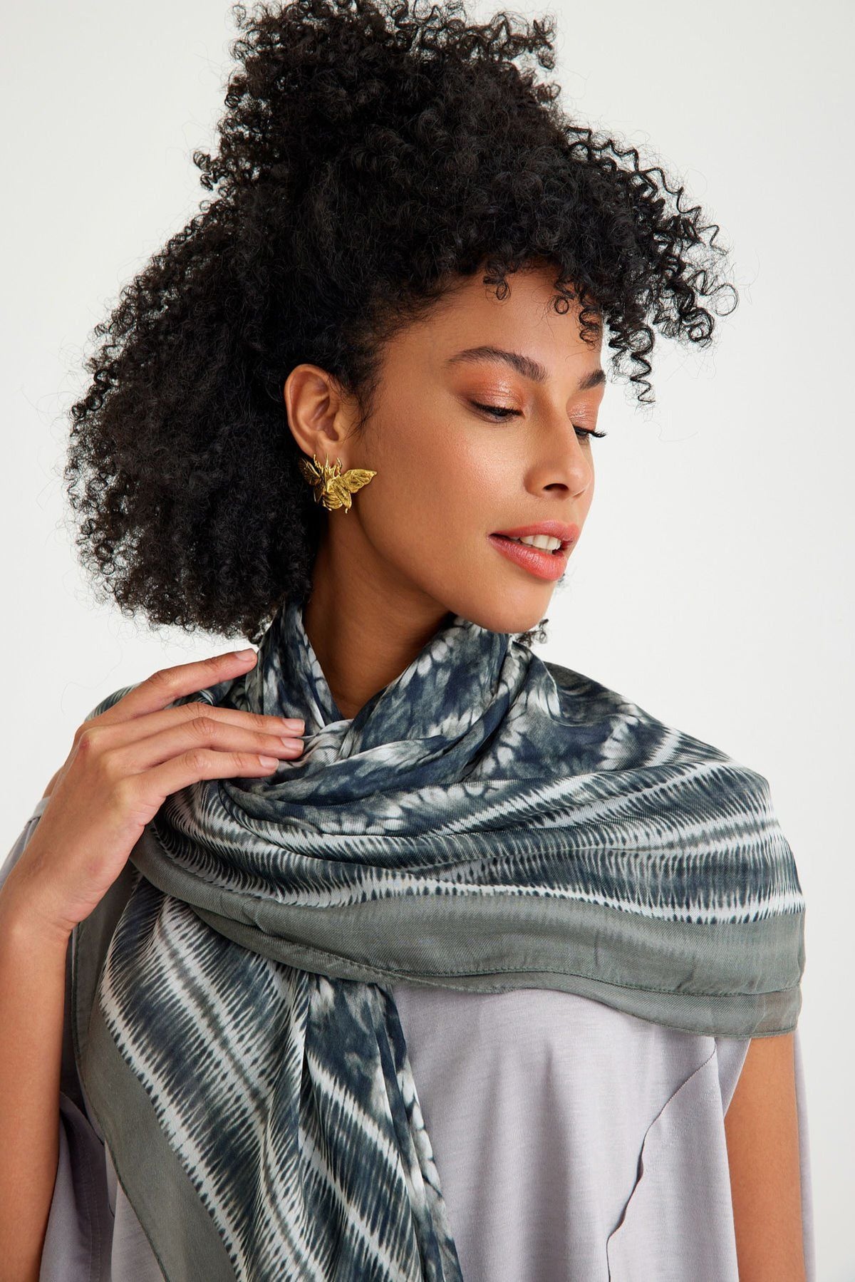 Batik Mokka Modal Pareo / Scarf- 140 X 140 Cm