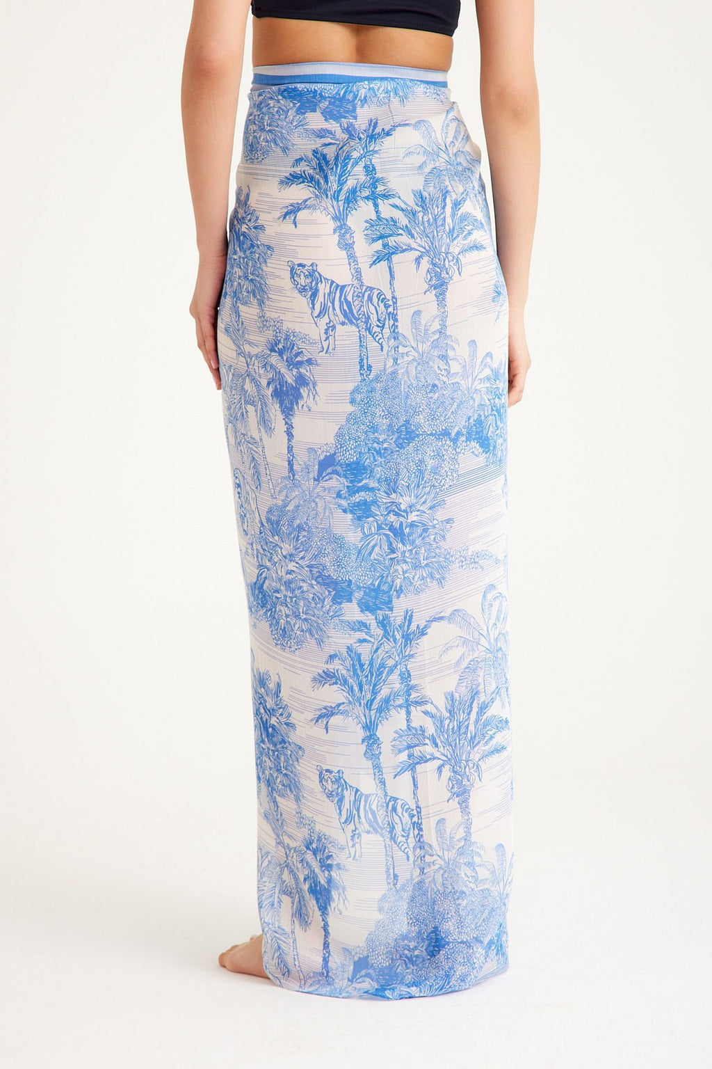 Toile de Jouy Azure Pareo - 160 X 140 Cm Silk Cotton