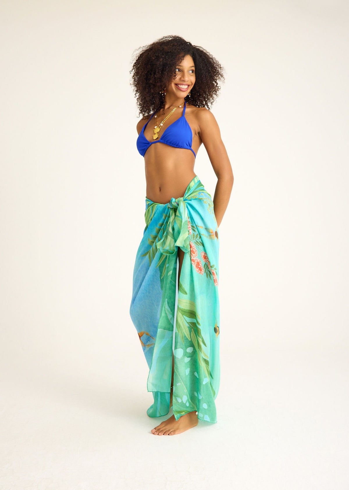 Hawaii Pareo - 160 X 140 Cm Silk Cotton