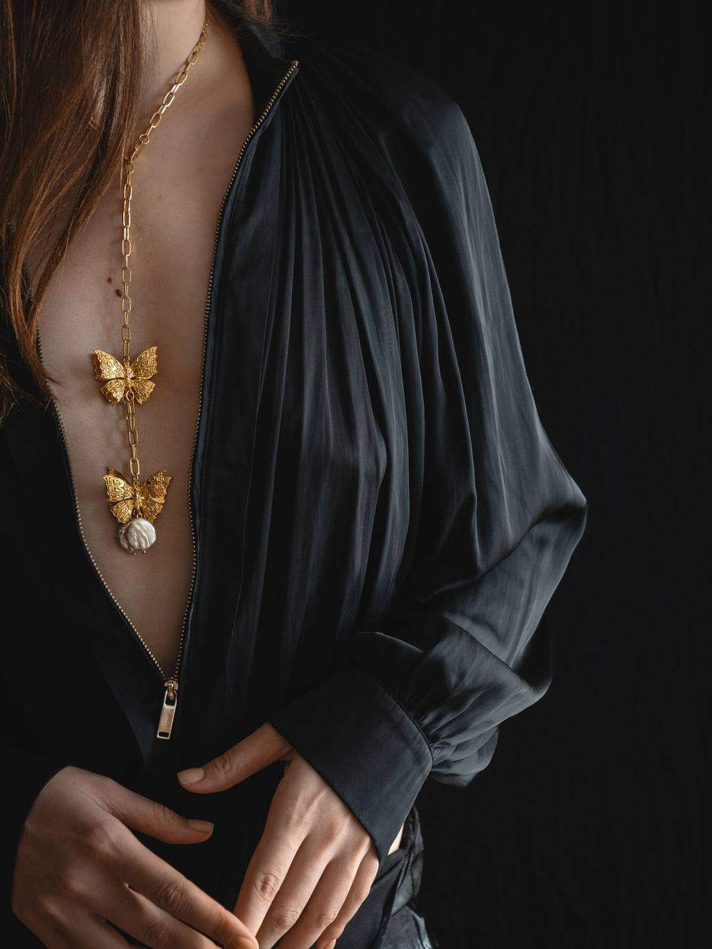 Baroque Butterfly Necklace