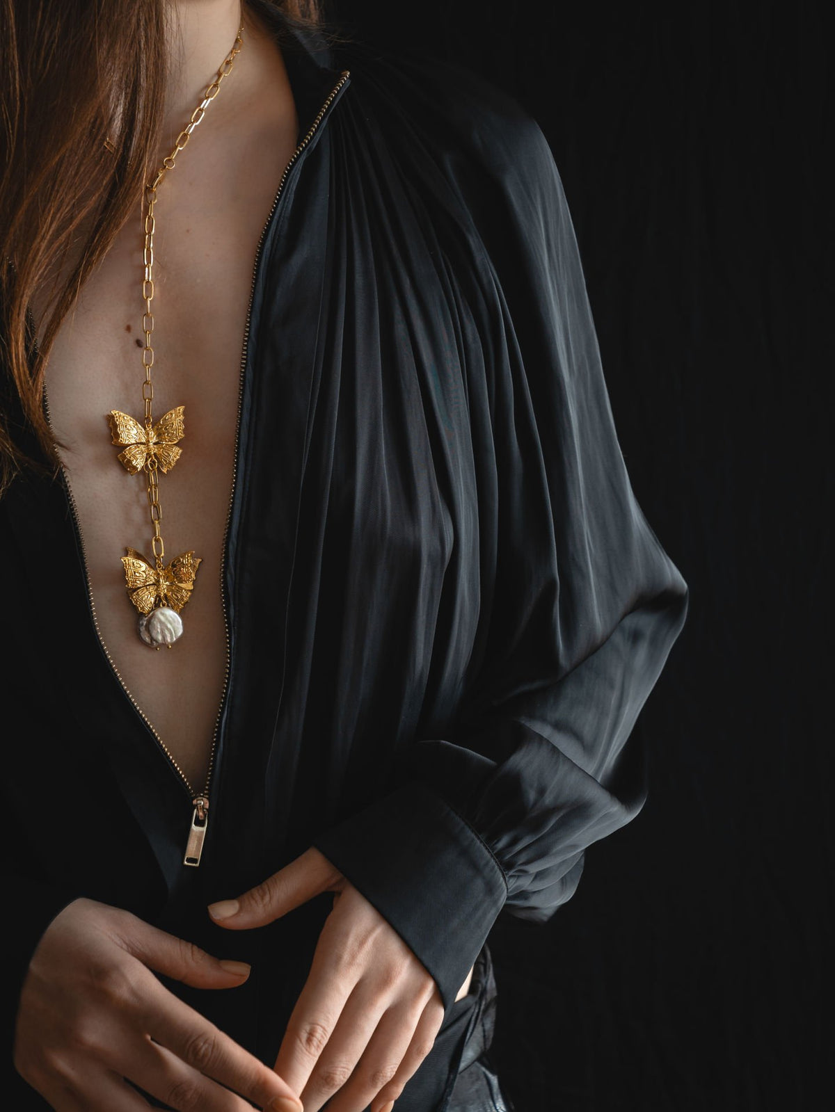 Baroque Butterfly Necklace