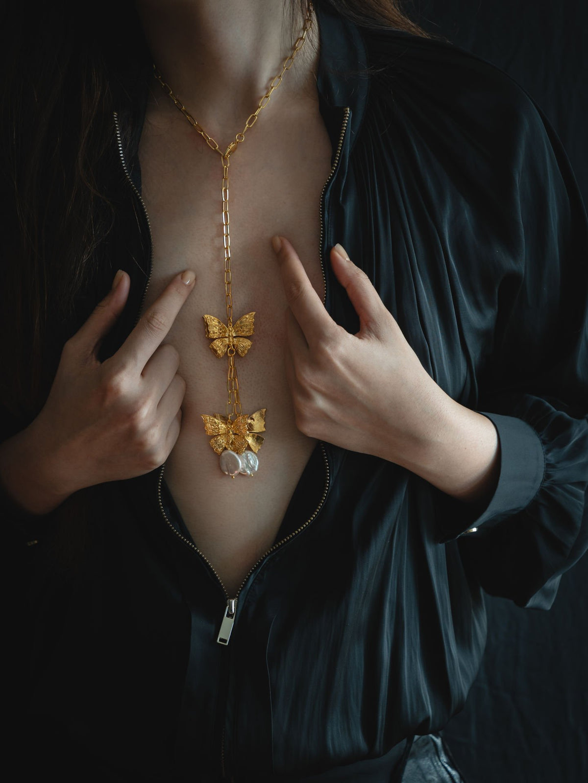 Baroque Butterfly Necklace