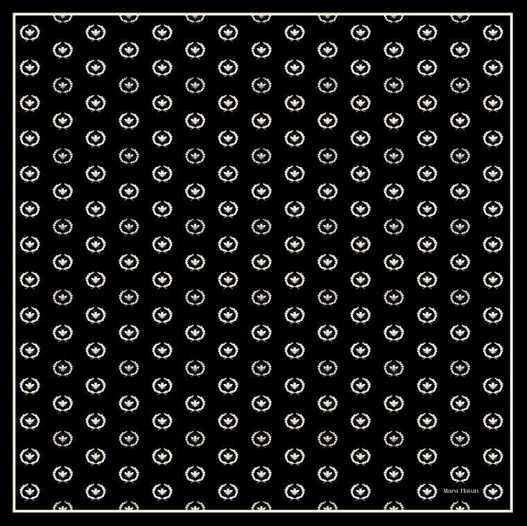 Mono Mara Nero Scarf - 140 X 140 Cm