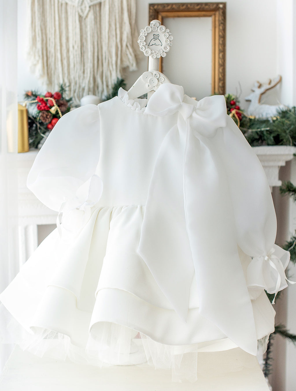 Organza Detail Birthday & Graduation Dress