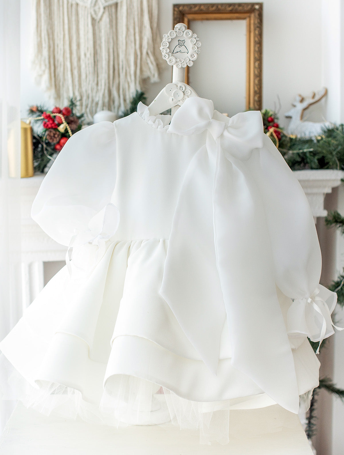 Organza Detail Birthday & Graduation Dress