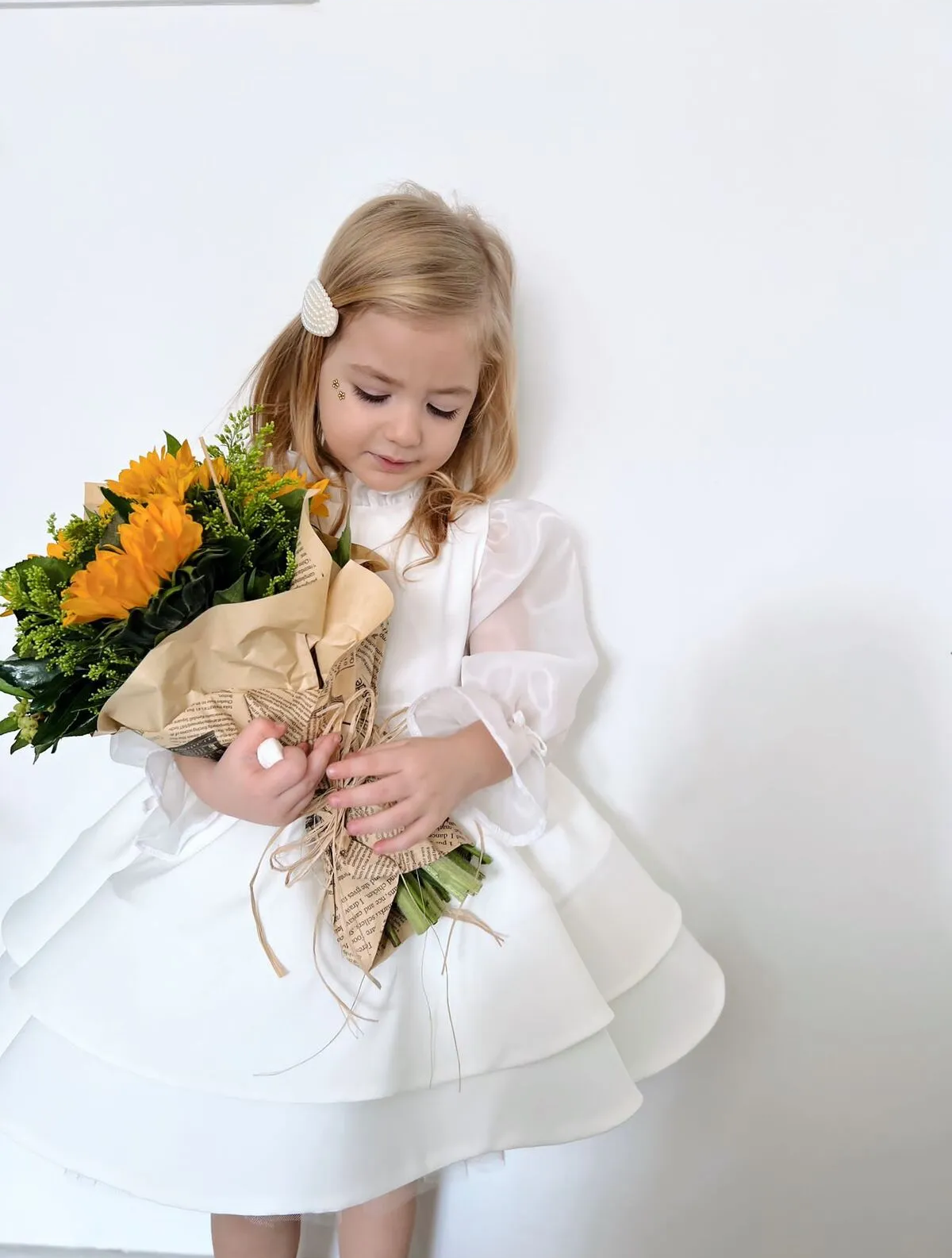Organza Detail Birthday & Graduation Dress