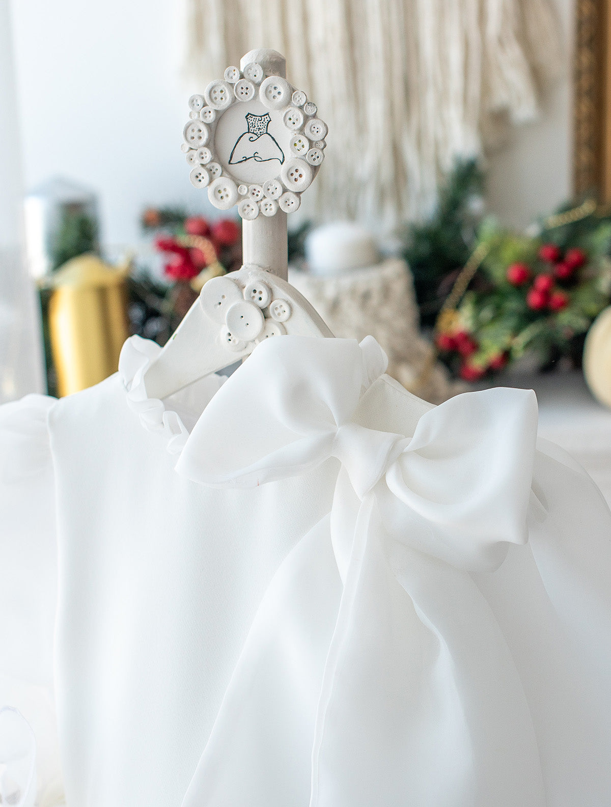 Organza Detail Birthday & Graduation Dress