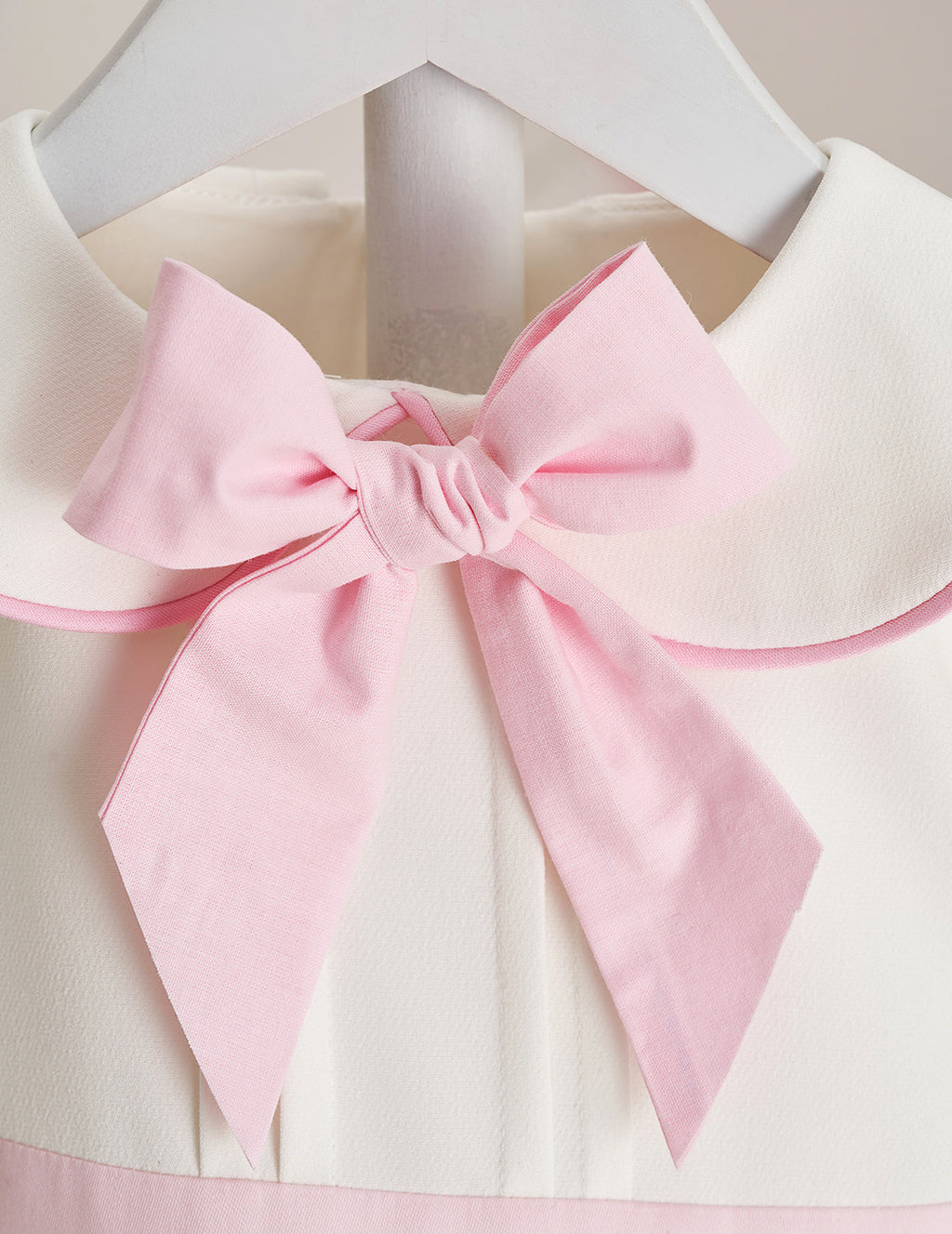 Pink Bow Detail Peter Pan Collar Special Occasion Dress