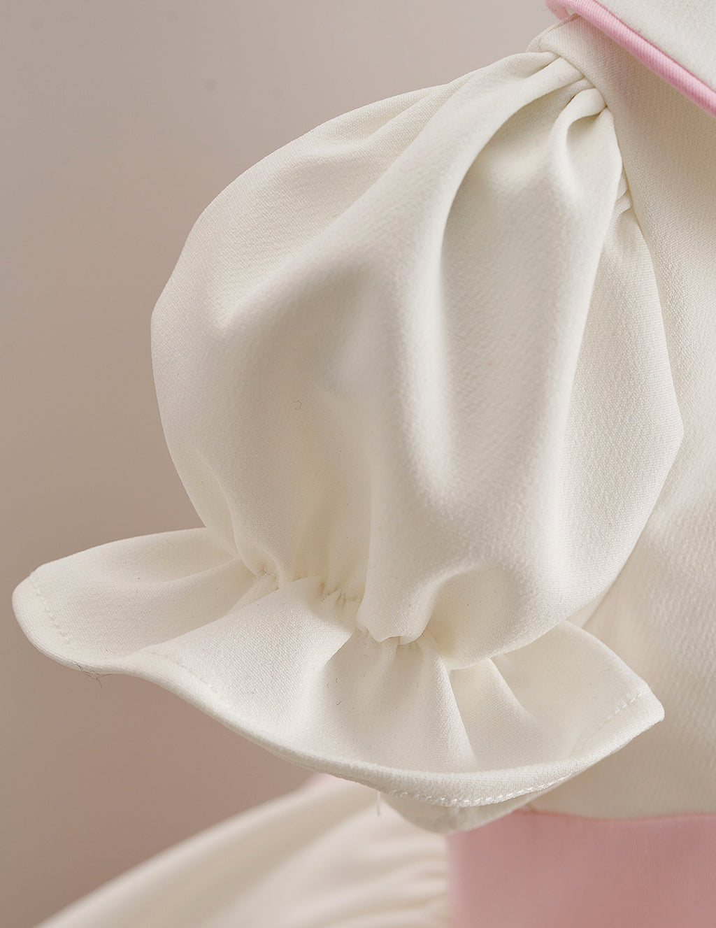 Pink Bow Detail Peter Pan Collar Special Occasion Dress