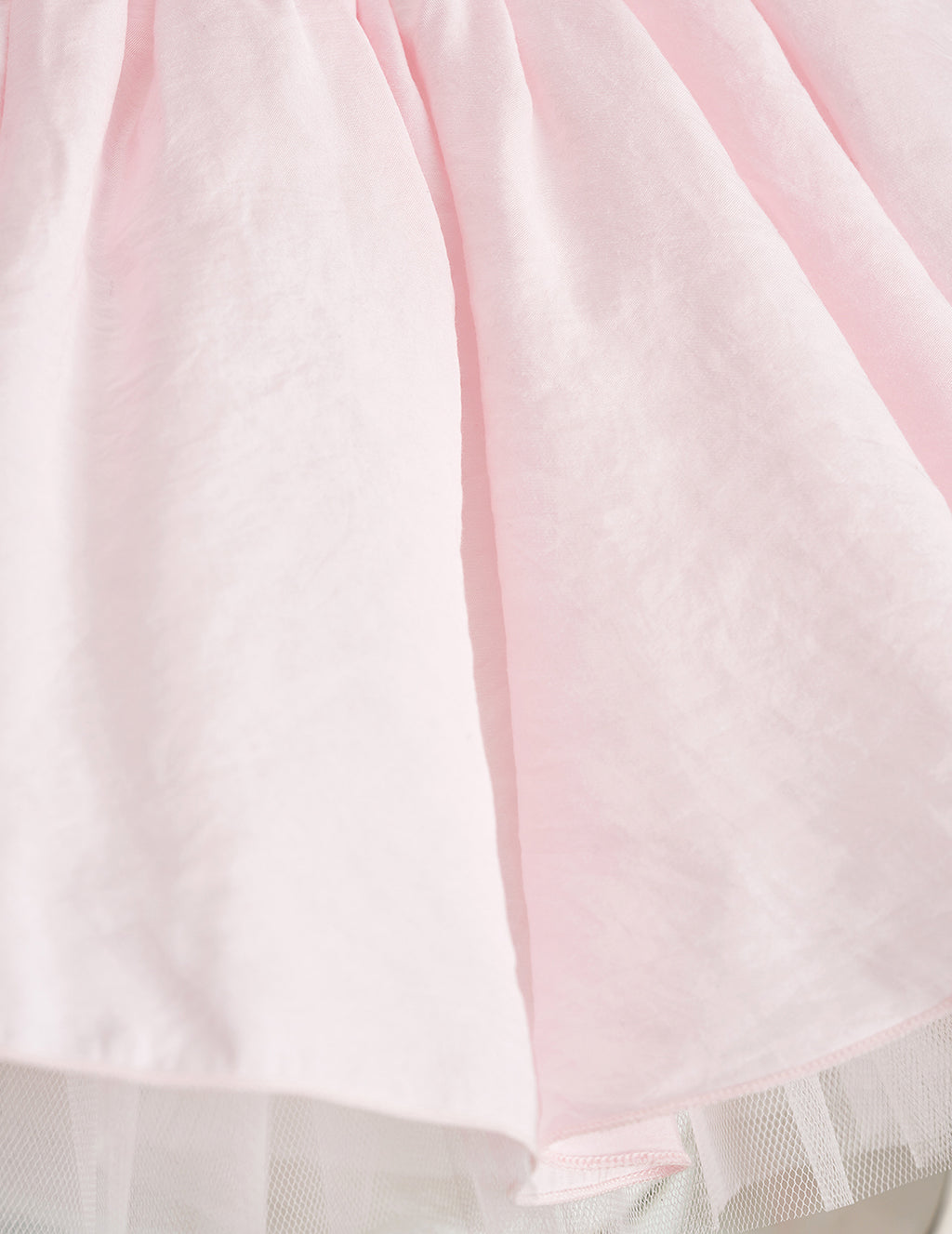 Yoke Heart Button Detail Pink Dress