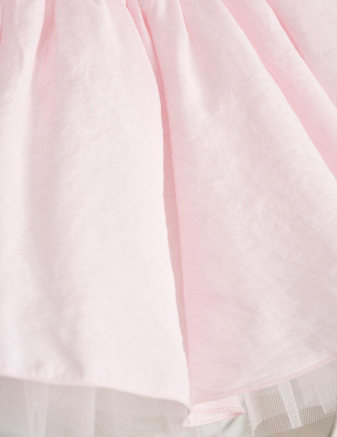 Yoke Heart Button Detail Pink Dress