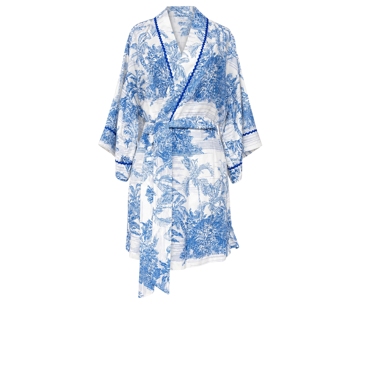 Toile de Jouy Azure Kimono